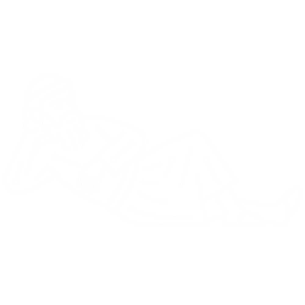 Archimedes mascot laying down